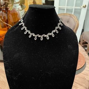 Antique Mexican silver necklace